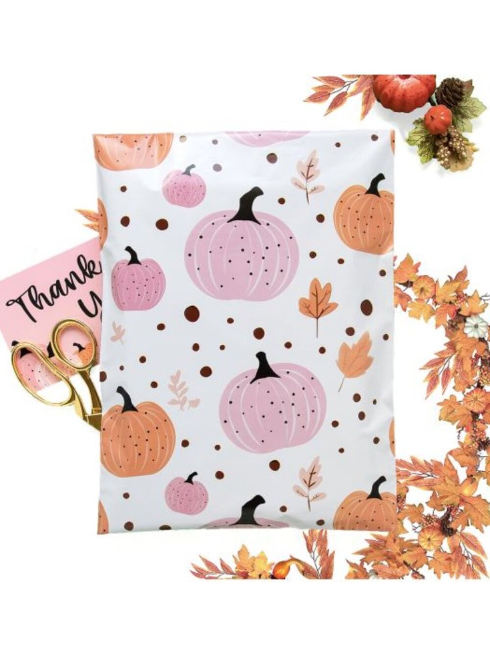 Pumpkin 10x13" PolyMailers 25 count